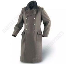 German Wool Greatcoat Army Winter Wool Coat Grey Top Quality