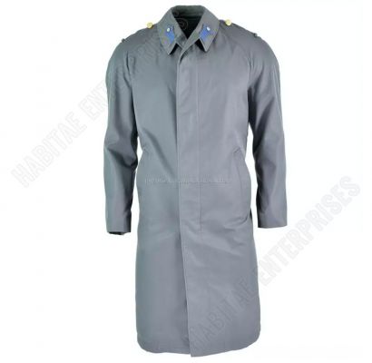 Austrian Army Coat Trench Coat Military Issue Long Grey Jacket