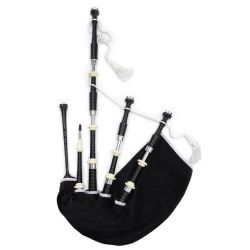African Blackwood Bagpipes with Ivory Projecting Mounts