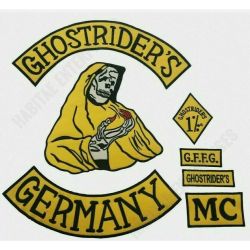 Ghost Rider Germany MC Patch Iron On embroidered