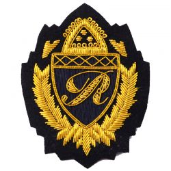 Ralph Crown Style Blazer Embroidery Bullion Badge