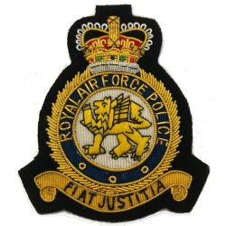 RAF Royal Air Force Police Military Blazer Bullion Badge