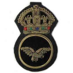 WW1 Royal Air Force NCO Cap Bullion Badge
