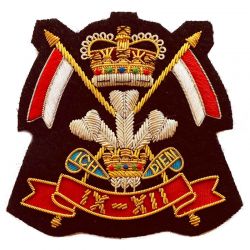 9th 12th Lancers Regimental Blazer Bullion Badge
