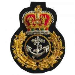Royal Navy Crown & Anchor Military Blazer Bullion Badge