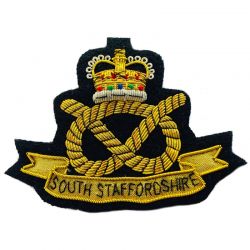 South Staffordshire Regiment Blazer Bullion Badge