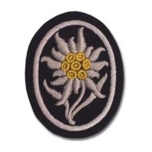 SS Edelweiss Arm Badge - Black