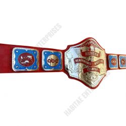 Television Heavyweight Wrestling Champion Belt 4mm Zinc & 24K Nickel Plated