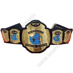 WCW World Heavyweight Wrestling Champion Belt 4mm in Brass