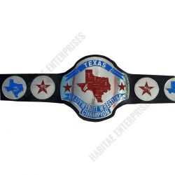 Texas Heavyweight Wrestling Champion Belt 2mm in Brass