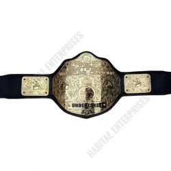 Big Gold WorldHeavyweight Wrestling Champion Belt 2mm Zinc 24K Gold Plated