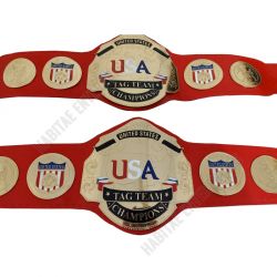 2x NWA United States Tag Team Champions Belt with 2mm Brass