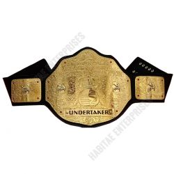 Big Gold World Heavyweight Wrestling Champion Belt 4mm Zinc 24K Gold Plated