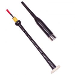 Rosewood Practice Chanter Black with 1 Plastic Reed