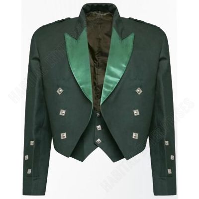 Men Scottish Prince Charlie Velvet Jacket