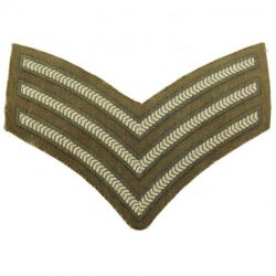 WW2 British Army Sergeants Chevron Insignia Rank Stripes