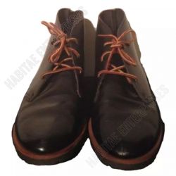 Civil War Etienne Aigner Black Leather Lace Up Boots