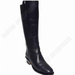 Custom Made Civil War Officer Cavalry Black Leather Boots