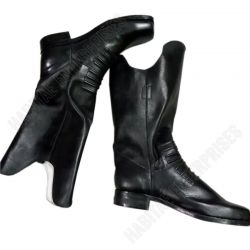 Original Leather Long Style Boots Reenactment World War Civil War