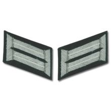 Army Officer Collar Tabs - Infantry - White