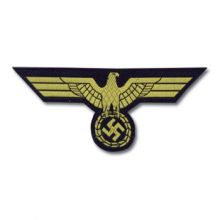 German WWII Uniform BeVo Breast Eagle - Navy EM
