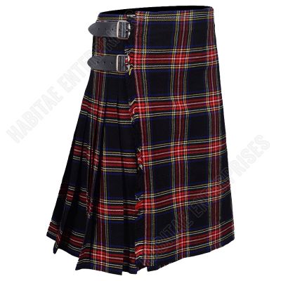 Black Stewart Tartan Kilt