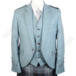 Tweed Jacket and Vest Lovat Blue
