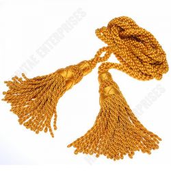 Silk Cords Gold Lanyards
