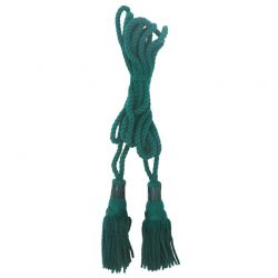 Silk Bagpipe Cords, Green Lanyards