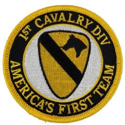 US Army 1st Cavalry Division Patch Veteran Fort Hood Horse