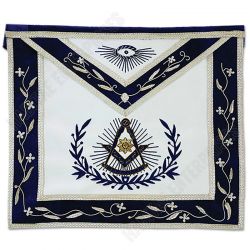 Past Master with Embroidered Border Masonic Apron