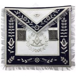 Masonic Blue Lodge Past Master Handmade Embroidery Apron
