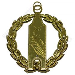 Junior Grand Warden Blue Lodge Officer Collar Jewel - Gold Metal