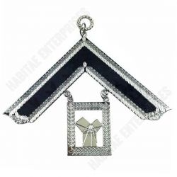 Past Master Blue Lodge Collar Jewel - Silver Metal