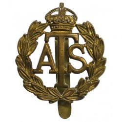 Auxiliary Territorial Service ATS Cap Badge - King's Crown