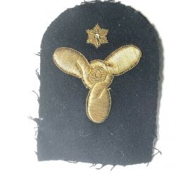 WW2 -1950's Royal Navy Engineering Mechanic Bullion Thread Badge