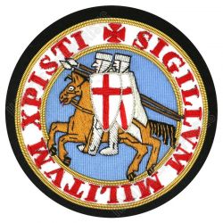 Knights Templar Seal Embroidered Blazer badge