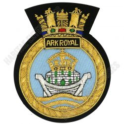 HMS Ark Royal Navy Embroidered Blazer badge