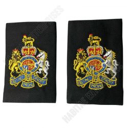 1980's Royal Navy Warrant officer Epaulette Rank Slide Pair embroidered