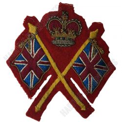 British Army Colour Sergeant Bullion Thread arm Badge queens Crown