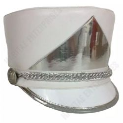 High Quality Marching Band Hat White Shako