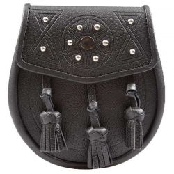 Daywear Sporran, Tooled and Studded Targe design