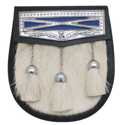 Fur Sporran with Saltire Flap