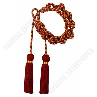 Liturgical Cincture Gold and color 1 Tassel1 Tripolin Knot Tassel