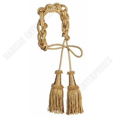 Liturgical Cincture Tripolin Knot 2 Tassels Acetate and Polyester