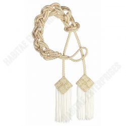 Liturgical Cincture De Luxe Gold and ivory Giotto Cotton blend Tassels