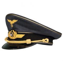 General Luftwaffe Visor Cap, Gold Piped