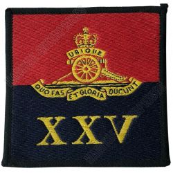 1970's 25th Regiment Royal Artillery Cloth Badge Patch