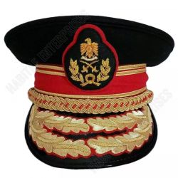 Colonel Qaddafi Military Army General Officer Parade Dress Visor Cap
