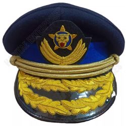 Embroidered Peaked Congo Police General Cap Hat